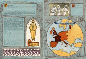serena malyon illustration art black death bubonic plague map 100 years war