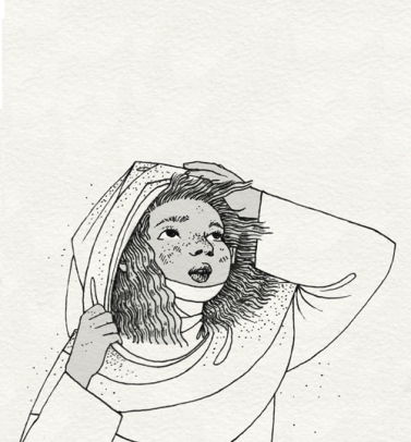 serena malyon illustration art desert sand black and white pen and ink