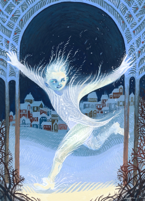 serena malyon illustration childrens book jack frost fairy tale winter christmas